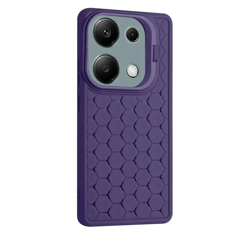 For Xiaomi Redmi Note 13 Pro 4G / Poco M6 Pro 4G Case Kickstand Heat Dissipation TPU Back Cover