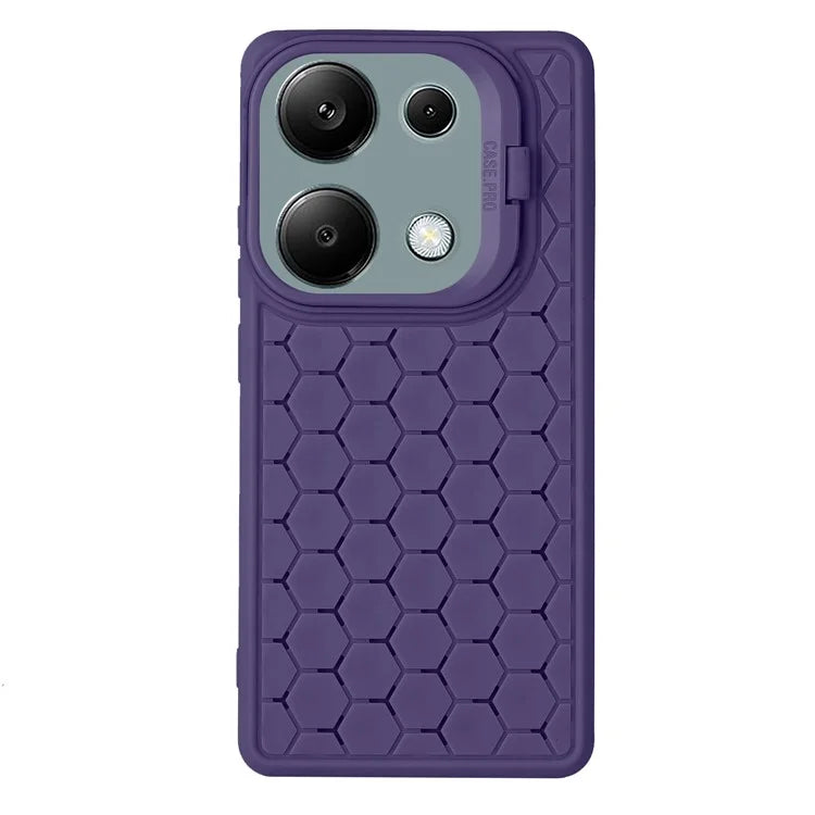 For Xiaomi Redmi Note 13 Pro 4G / Poco M6 Pro 4G Case Kickstand Heat Dissipation TPU Back Cover