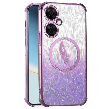 KADEM For OnePlus Nord CE 3 Lite 5G / Oppo K11x 5G Case Anti-Drop Soft TPU Phone Cover Luxury Sparkle