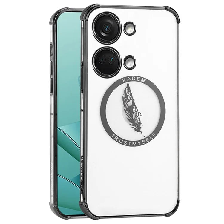 KADEM For OnePlus Ace 2V / Nord 3 5G Case TPU Phone Cover Feather Pattern