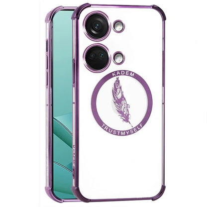 KADEM For OnePlus Ace 2V / Nord 3 5G Case TPU Phone Cover Feather Pattern
