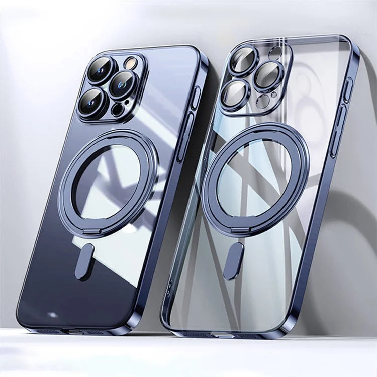 For iPhone 14 Pro Case Kickstand PC+TPU Phone Cover Compatible with MagSafe