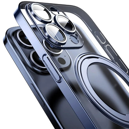 For iPhone 14 Pro Case Kickstand PC+TPU Phone Cover Compatible with MagSafe