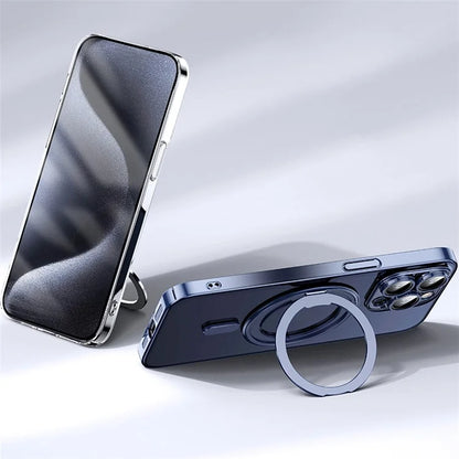 For iPhone 14 Pro Case Kickstand PC+TPU Phone Cover Compatible with MagSafe