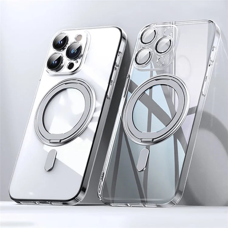 For iPhone 14 Pro Case Kickstand PC+TPU Phone Cover Compatible with MagSafe