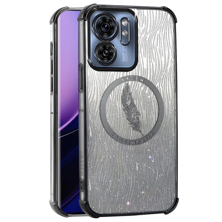 KADEM For Motorola Edge 40 5G Case Air-Cushion Corners TPU  Bling Phone Cover