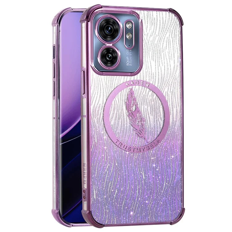 KADEM For Motorola Edge 40 5G Case Air-Cushion Corners TPU  Bling Phone Cover