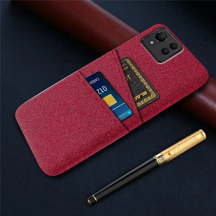 For Asus Zenfone 11 Ultra 5G Case Cloth Texture Anti-Scratch Phone Cover with Card Slots