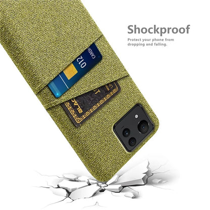 For Asus Zenfone 11 Ultra 5G Case Cloth Texture Anti-Scratch Phone Cover with Card Slots