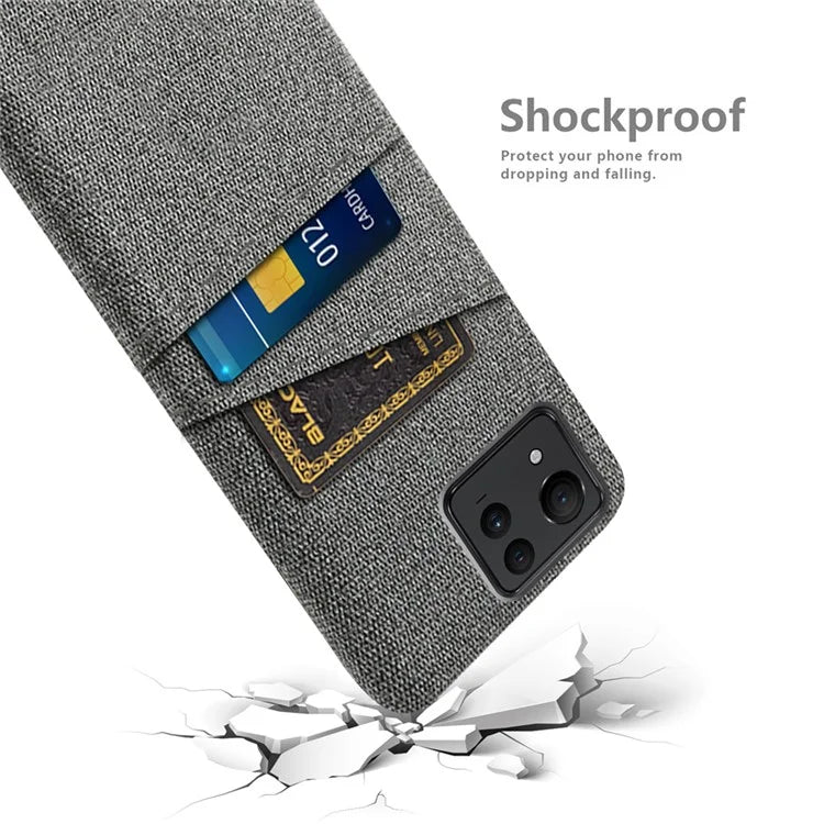 For Asus Zenfone 11 Ultra 5G Case Cloth Texture Anti-Scratch Phone Cover with Card Slots