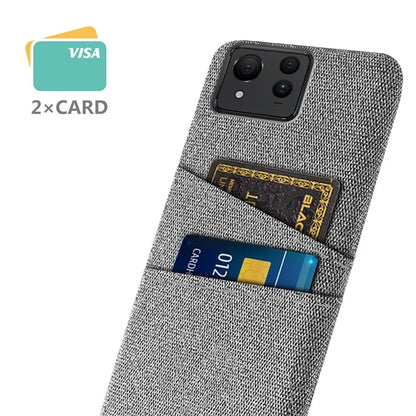 For Asus Zenfone 11 Ultra 5G Case Cloth Texture Anti-Scratch Phone Cover with Card Slots