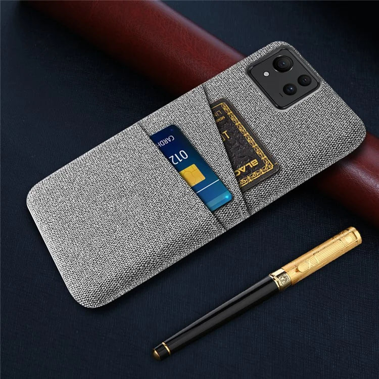 For Asus Zenfone 11 Ultra 5G Case Cloth Texture Anti-Scratch Phone Cover with Card Slots