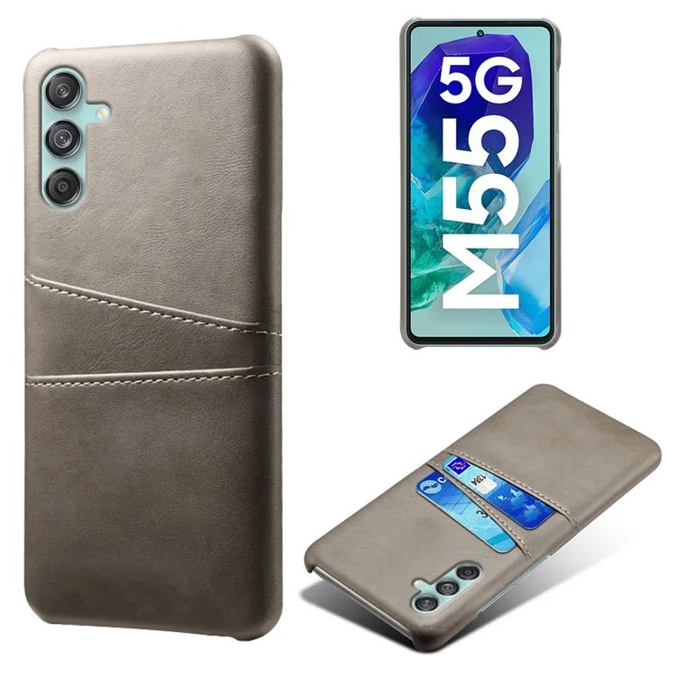 For Samsung Galaxy M55 5G / C55 5G / F55 5G Case Card Holder Leather+PC Phone Cover
