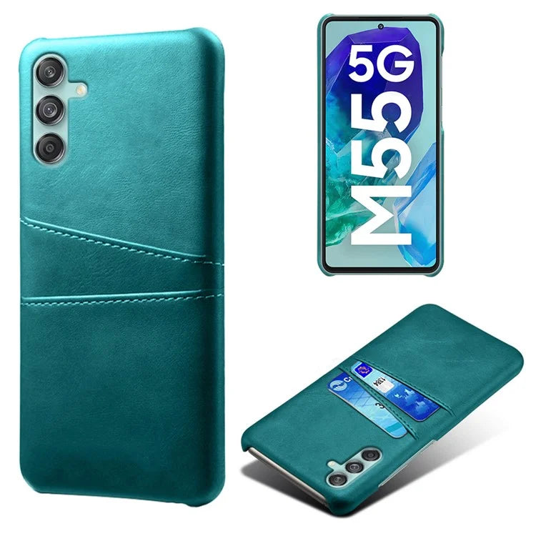 For Samsung Galaxy M55 5G / C55 5G / F55 5G Case Card Holder Leather+PC Phone Cover