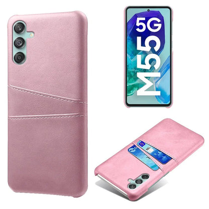 For Samsung Galaxy M55 5G / C55 5G / F55 5G Case Card Holder Leather+PC Phone Cover