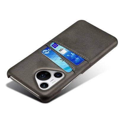 For Huawei Pura 70 Pro / Pura 70 Pro+ Case Dual Card Holder Leather+PC Phone Cover