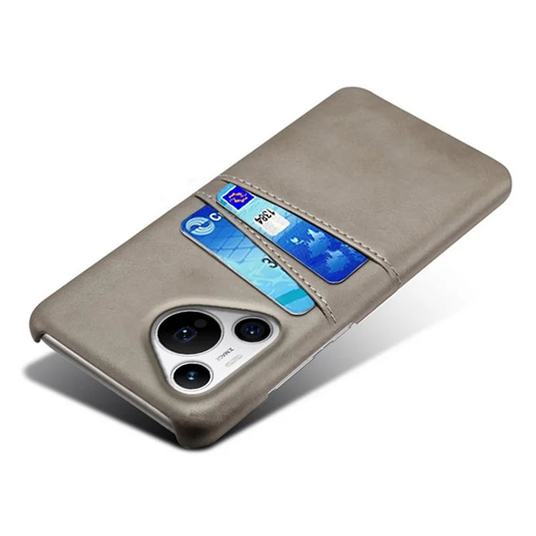 For Huawei Pura 70 Pro / Pura 70 Pro+ Case Dual Card Holder Leather+PC Phone Cover