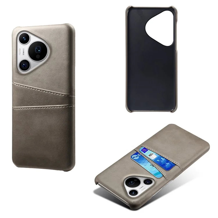 For Huawei Pura 70 Pro / Pura 70 Pro+ Case Dual Card Holder Leather+PC Phone Cover
