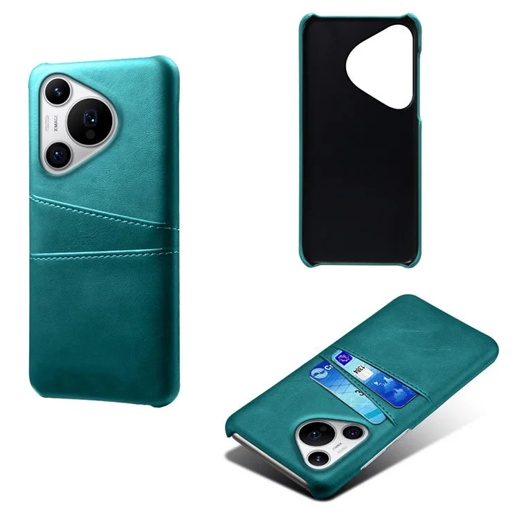 For Huawei Pura 70 Pro / Pura 70 Pro+ Case Dual Card Holder Leather+PC Phone Cover