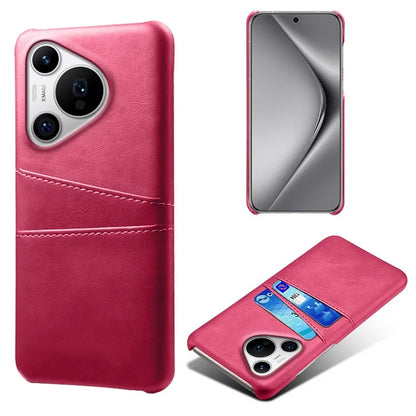 For Huawei Pura 70 Pro / Pura 70 Pro+ Case Dual Card Holder Leather+PC Phone Cover