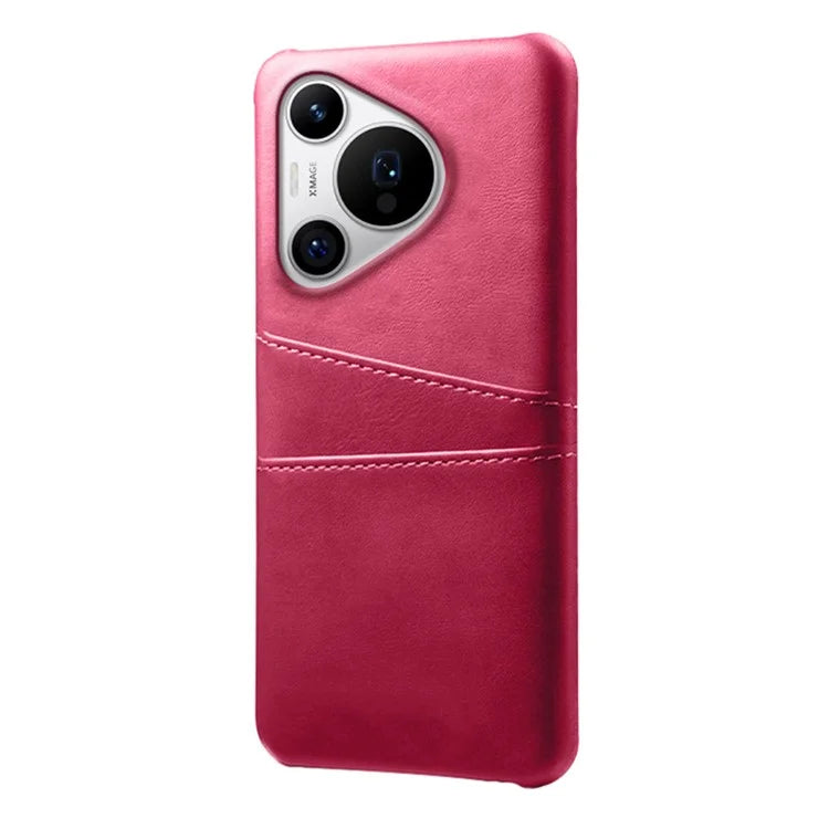 For Huawei Pura 70 Pro / Pura 70 Pro+ Case Dual Card Holder Leather+PC Phone Cover