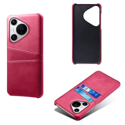 For Huawei Pura 70 Pro / Pura 70 Pro+ Case Dual Card Holder Leather+PC Phone Cover