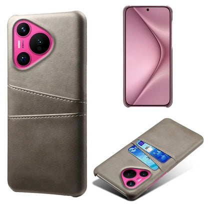 For Huawei Pura 70 Slim Case Card Slots PU+PC Phone Cover