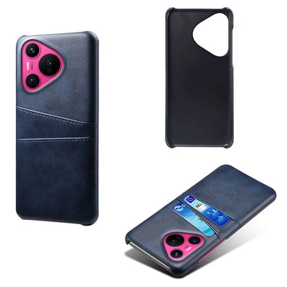 For Huawei Pura 70 Slim Case Card Slots PU+PC Phone Cover