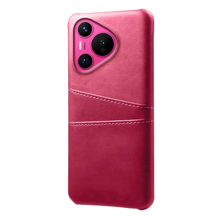 For Huawei Pura 70 Slim Case Card Slots PU+PC Phone Cover