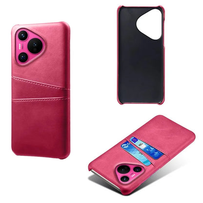 For Huawei Pura 70 Slim Case Card Slots PU+PC Phone Cover
