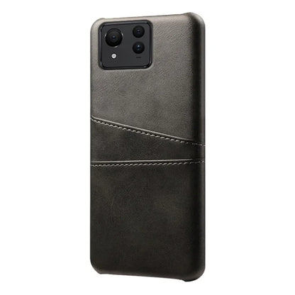 For Asus Zenfone 11 Ultra 5G Case Leather Coated PC Phone Cover with 2 Card Slots