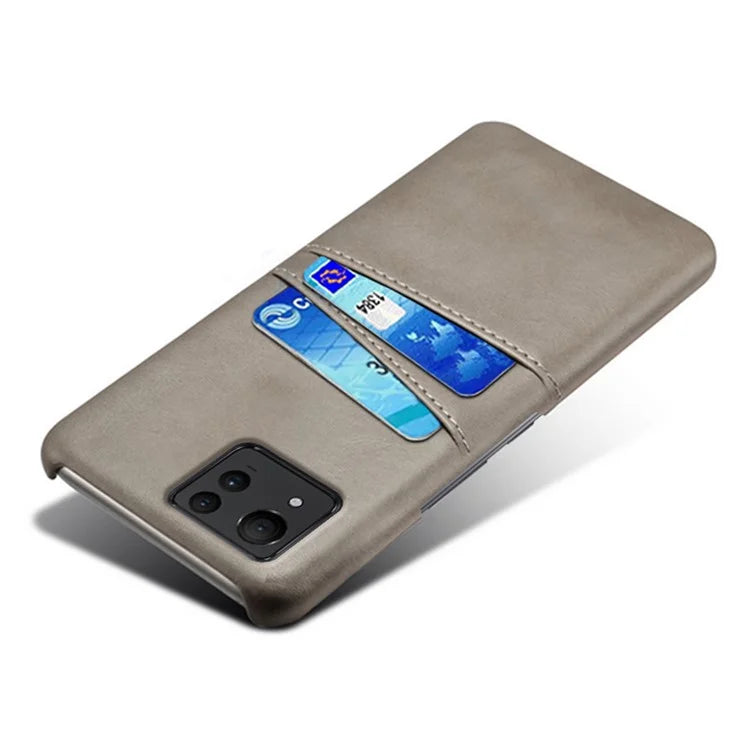For Asus Zenfone 11 Ultra 5G Case Leather Coated PC Phone Cover with 2 Card Slots