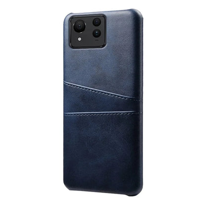 For Asus Zenfone 11 Ultra 5G Case Leather Coated PC Phone Cover with 2 Card Slots