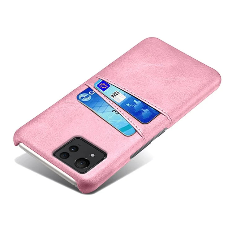 For Asus Zenfone 11 Ultra 5G Case Leather Coated PC Phone Cover with 2 Card Slots