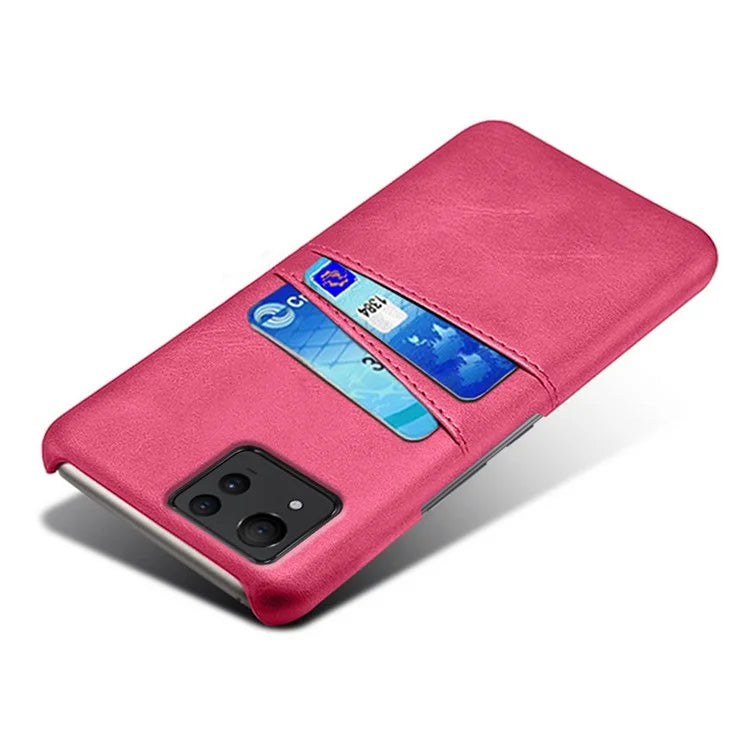 For Asus Zenfone 11 Ultra 5G Case Leather Coated PC Phone Cover with 2 Card Slots