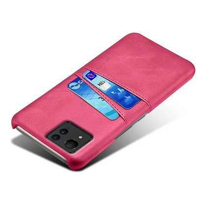 For Asus Zenfone 11 Ultra 5G Case Leather Coated PC Phone Cover with 2 Card Slots
