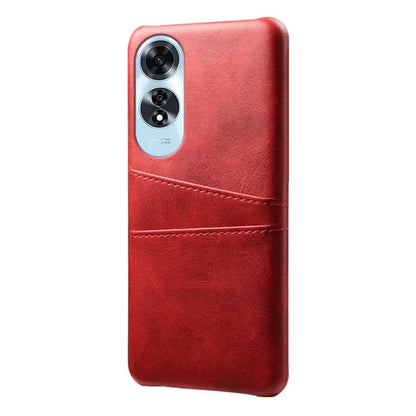 For Oppo A60 4G Case PU Leather Hard PC Phone Cover with Dual Card Slots