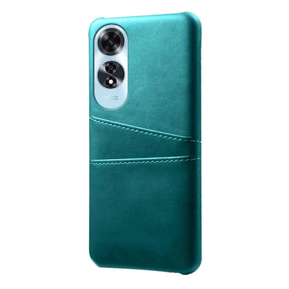 For Oppo A60 4G Case PU Leather Hard PC Phone Cover with Dual Card Slots
