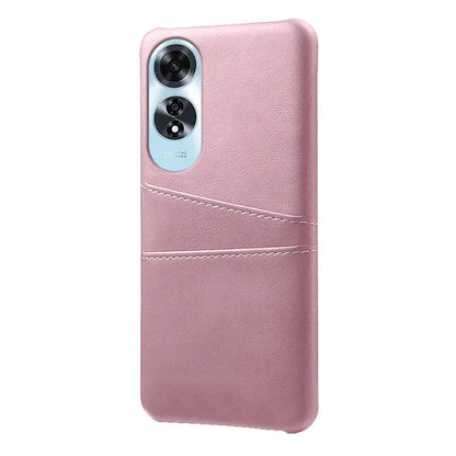 For Oppo A60 4G Case PU Leather Hard PC Phone Cover with Dual Card Slots