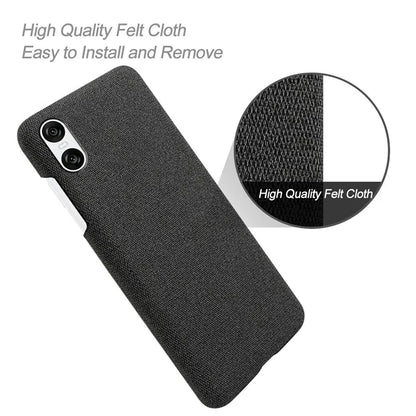 For Sony Xperia 10 VI Case Anti-Scratch Cloth+PC Phone Cover