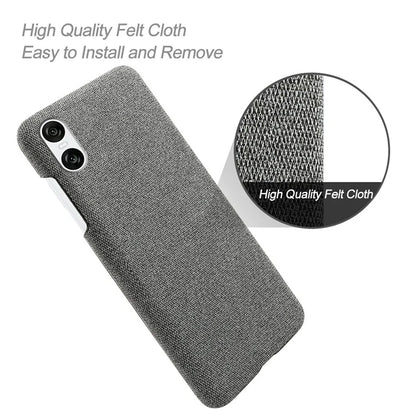 For Sony Xperia 10 VI Case Anti-Scratch Cloth+PC Phone Cover