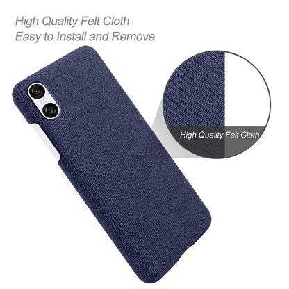 For Sony Xperia 10 VI Case Anti-Scratch Cloth+PC Phone Cover