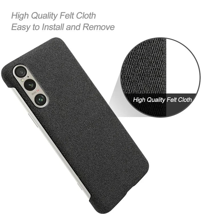 For Sony Xperia 1 VI Case Cloth+PC Protective Phone Cover