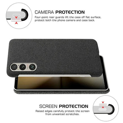 For Sony Xperia 1 VI Case Cloth+PC Protective Phone Cover