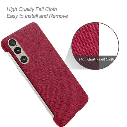 For Sony Xperia 1 VI Case Cloth+PC Protective Phone Cover