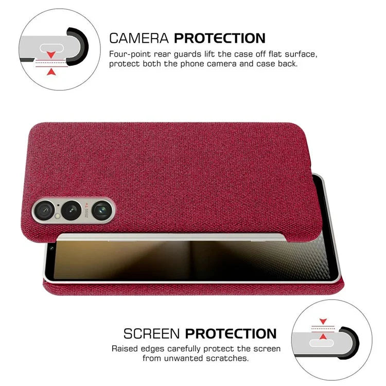For Sony Xperia 1 VI Case Cloth+PC Protective Phone Cover
