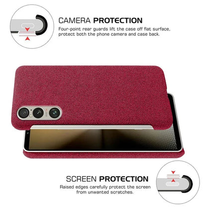 For Sony Xperia 1 VI Case Cloth+PC Protective Phone Cover