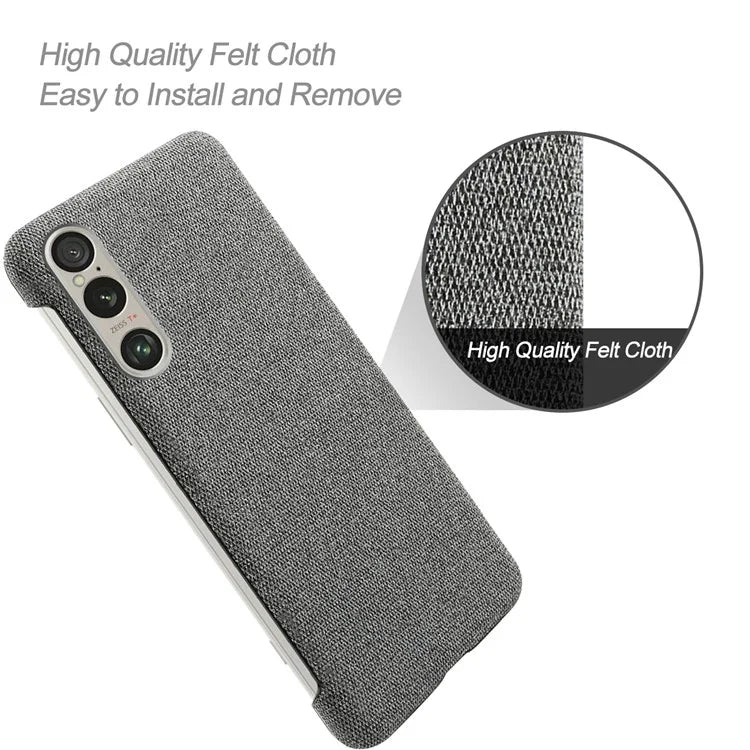For Sony Xperia 1 VI Case Cloth+PC Protective Phone Cover