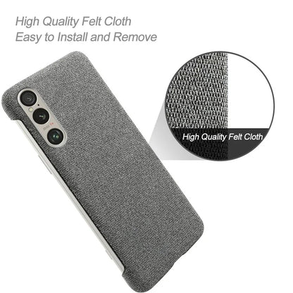 For Sony Xperia 1 VI Case Cloth+PC Protective Phone Cover