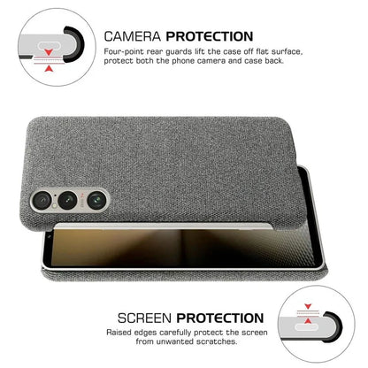 For Sony Xperia 1 VI Case Cloth+PC Protective Phone Cover